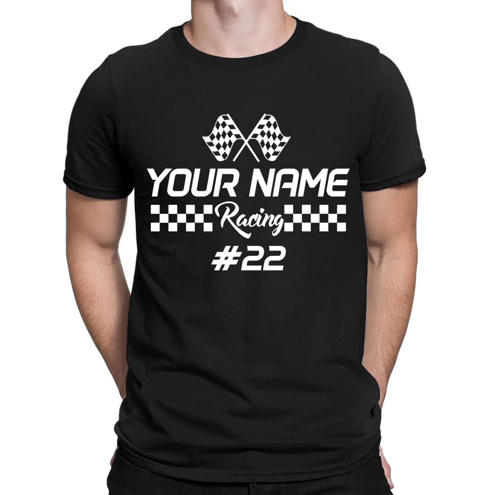Personalised Racing Your Name Number Race Dirt Bike Mens Womens T-Shirts #NED XXXXL
