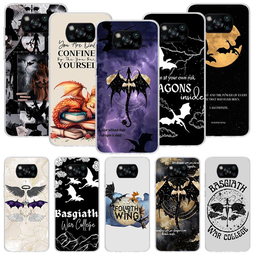 F-Fourth W-Wing Dragon Phone Case For Xiaomi Poco X7 X6 X5 Pro F7 Ultra Redmi 15C 15 13 13C 12 12C 10 10A 10C 9 9A 9C 9T Cover P