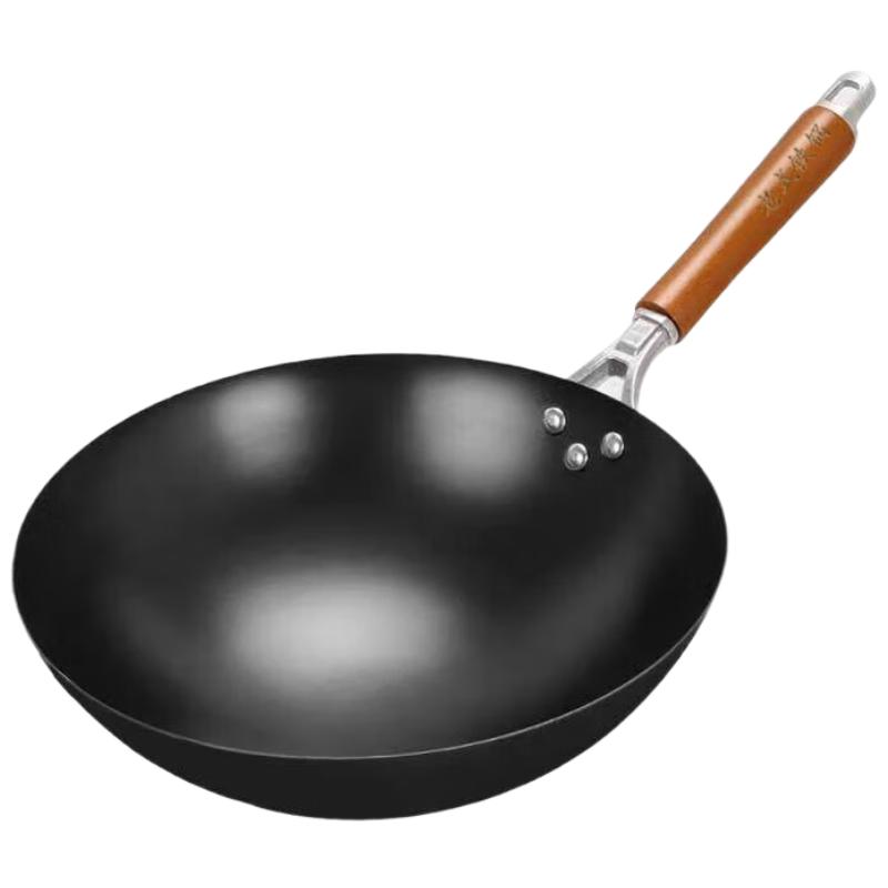 Purple Spring Iron Shop Handmade Cast Iron Wok