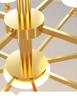 Nordic LED Chandelier: Modern Gold Dustproof Lampshade for Living Room & Dining Area
