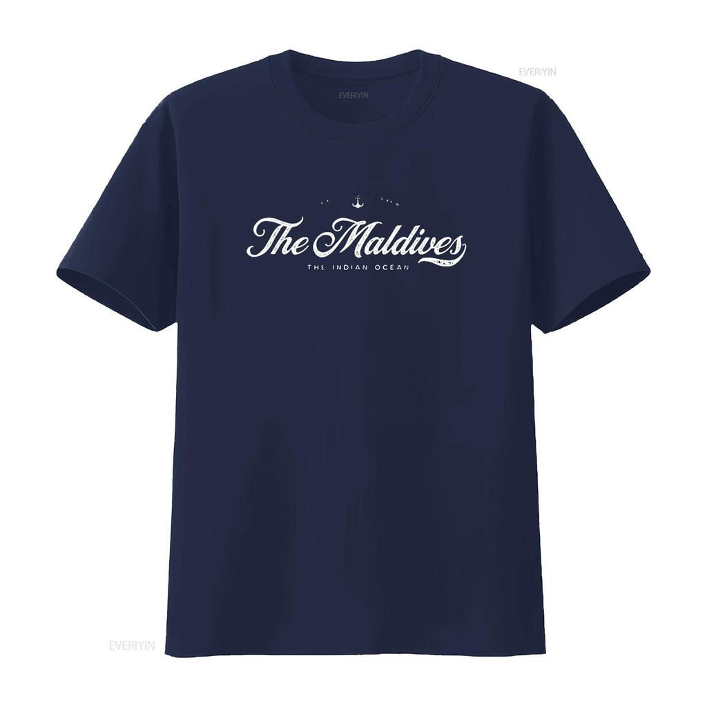 The Maldives Vintage Retro T Shirt Vintage Washed Comfortable Soft Designer Clothes Unisex Stretched Stylish Slightly Fashion