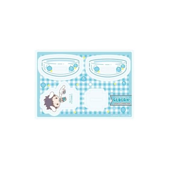 Tutor Hitman REBORN! x SANRIO CHARACTERS 04 Takeshi Yamamoto x Cinnamoroll [Collaboration Illustration] Wobbly Acrylic Stand Assembly Type Stand-up