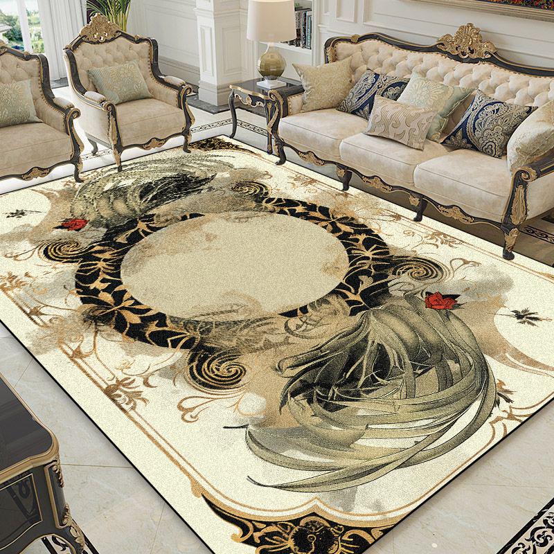 Living Room Decoration Luxury Carpets European Style Abstract Rugs Home Sofa Area Anti-slip Mat Bedroom Cloakroom Corridor Rug