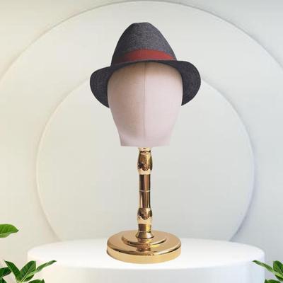 Holá figurínová hlava Držák na klobouky Přenosné kosmetické doplňky Model pro vystavení paruk Manekýn pro holiče