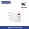 PD20W Dual Port Fast Charger for iPhone 15/14 Pro, 16 Max 30W Mobile Charger