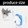 Adult Shark Hat Costume Props Headwear Plush Headgear with Eye and Tooth Styling for Halloween Cosplay Theme Party Wear