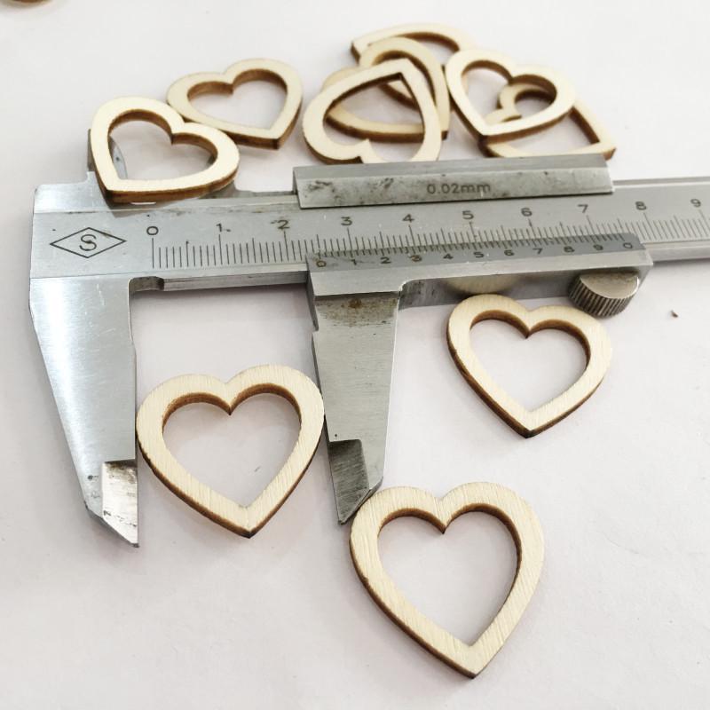 Eco-friendly Natural Wood Hollow Peach Heart Craft - Creative Style