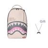 New SPRAYGROUND Shark Mouth PVC Backpack Beige W1035715