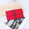 Women's Top Grain Cowhide Color Block Long Wallet - Large Capacity, Multifunctional Clutch & Phone Bag