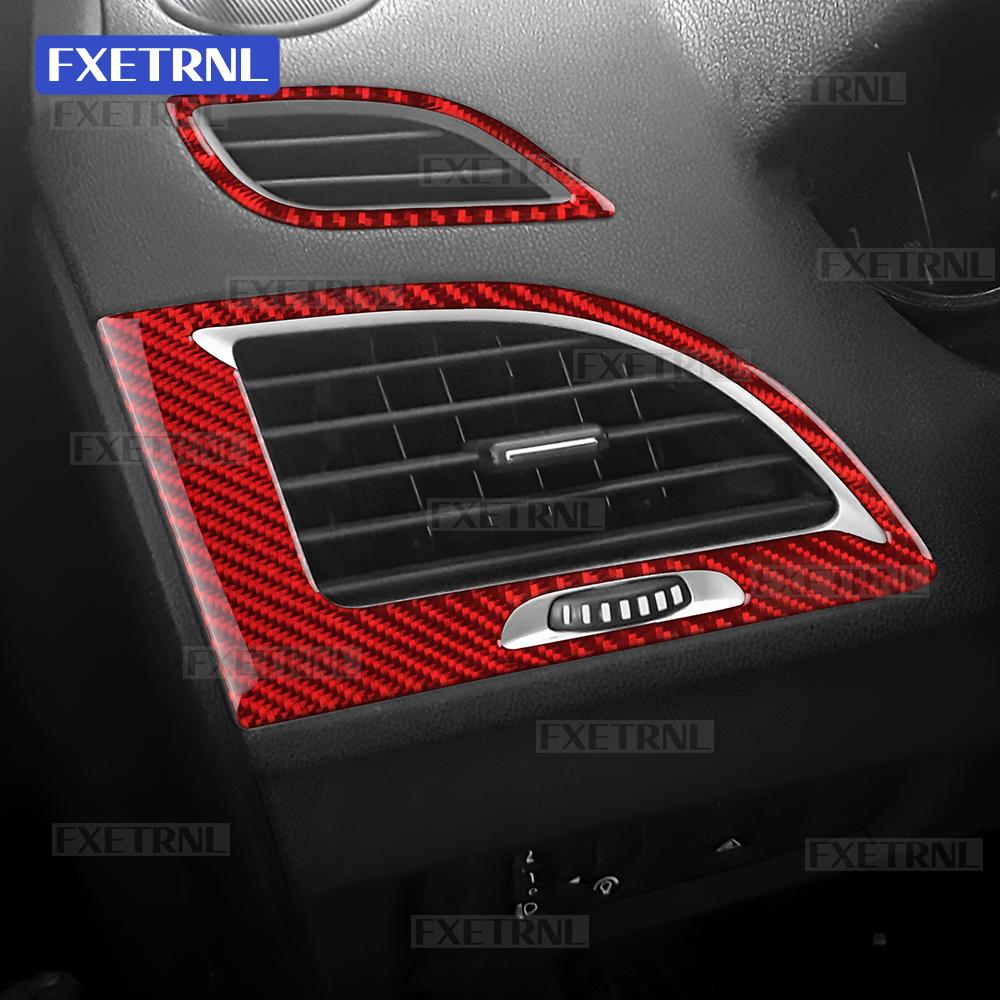 Sticker For Renault Fluence Megane 3 RS 2009 2010 2011 2012 2013 2014 2015 Car Real Soft Carbon Fiber Both Side Air Outlet Trim