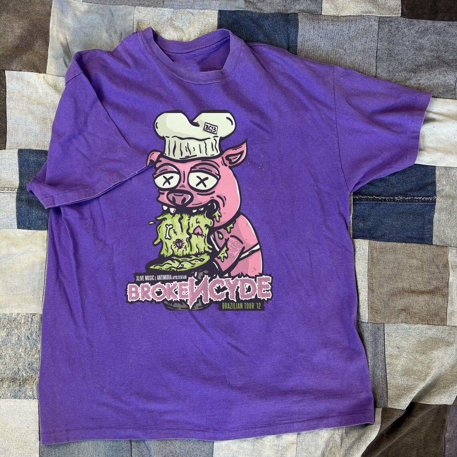 Collection Brokencyde Pig Funny Band Gift for Fan S to 5XL T-shirt TMB4592 XL