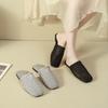 Silver Outer Wear Hollow Woven Bag Head Half Slippers Women's Summer 2025 New Versatile Internet Celebrity Flat Cool Slippers