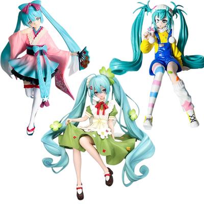 Auf Lager Anime Furyu Nudelstopper VOCALOID Hatsune Miku Blumenfee Klee PVC Actionfigur Modellpuppe Spielzeug Weihnachtsgeschenk