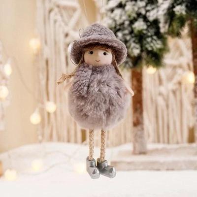 Christmas Party Decoration Cute Plush Doll New Year Gift Family Christmas Ornaments Tree Home Party Decoration Creative Supplies