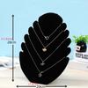1 piece, flame plate necklace display stand, suitable for storing and organizing necklaces, bracelets and other jewelry.
