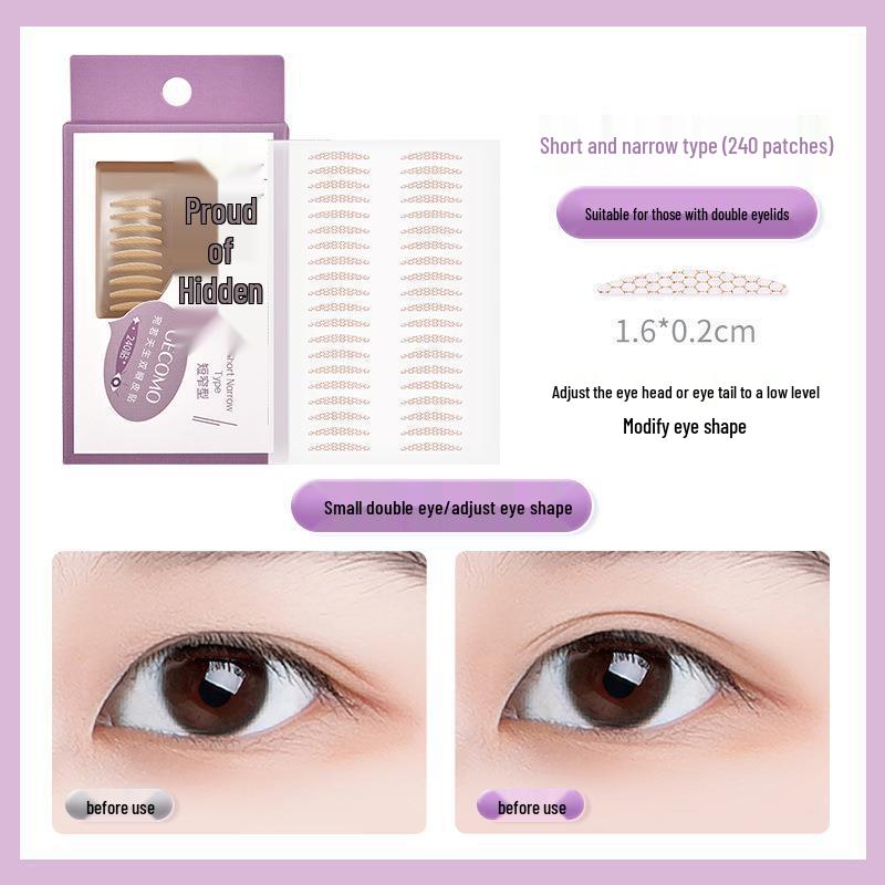 

Gemon Double Eyelid Stickers - Invisible, Long-lasting, Naturally Enhance and Shape Beautiful Big Eyes. Box