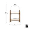 Umbra Shower Rack, Shower Caddy, Bath Rack, Natural, W334 x D112 x H642mm, BARREL, 21005787390