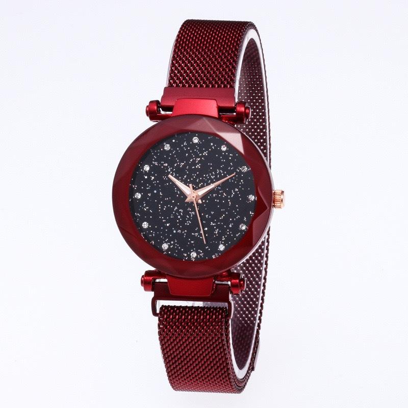 

Wechat Milan Magnet Watch, The Same Rhombus Quartz Watch For Women, Gypsy Women S Watch красный
