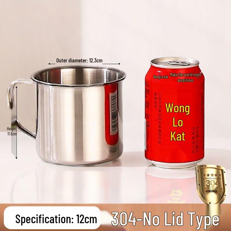 High-Quality Stainless Steel Water Cup with Handle for Kindergarten and Home Use