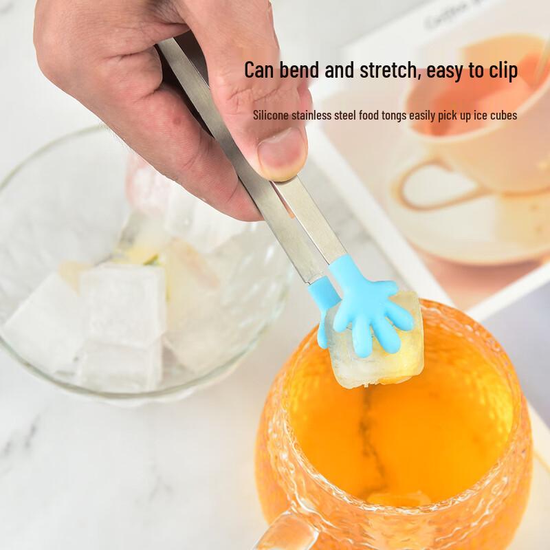 Silicone Mini Hand-Shaped Food Tongs