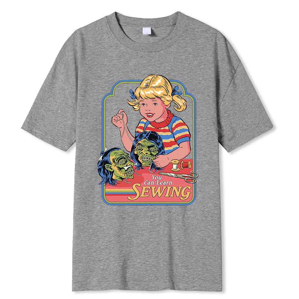Horror Comic Series My First Voodoo Dall Men Clothing Sweat Street Tshirt Cotton Tee Clothes Breathable Cartoon Summer T-Shirt