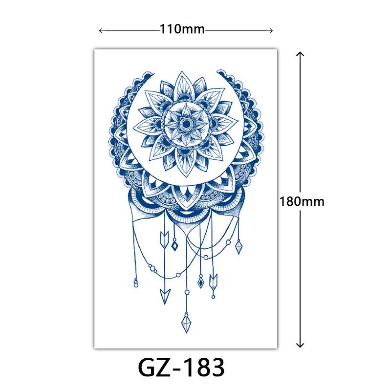 Herbal Semi-Permanent Tattoo Sticker, Animal English Totem Tattoo Sticker, Sweat-Proof Waterproof Tattoo