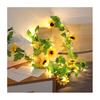 Christmas Wreath with Twinkling Fairy Lights Faux Olive Vine Garland Indoor Outdoor Holiday Decor for Fireplace Home