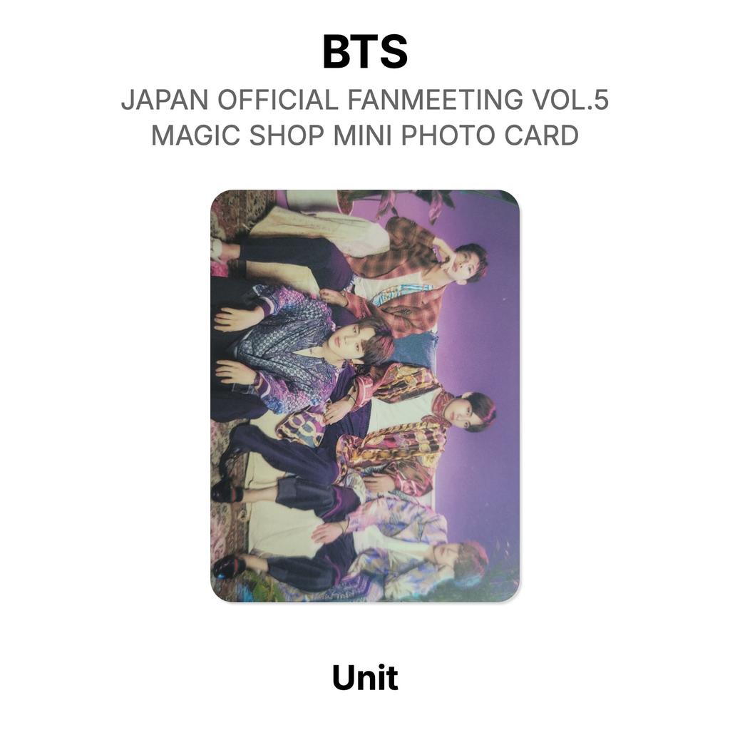 BTS JAPAN OFFICIAL FANMEETING VOL.5 MAGIC SHOP MINI PHOTO CARD Official Photocard
