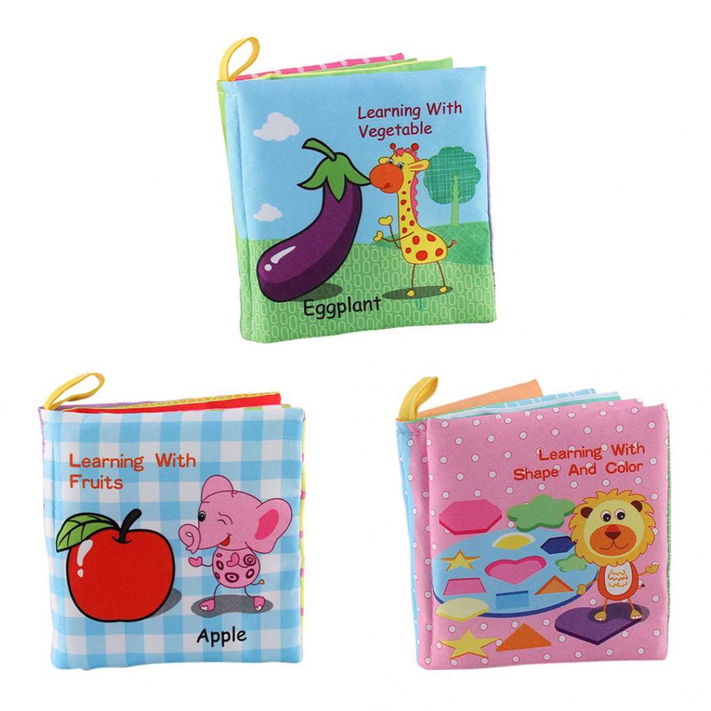 Baby Sound Fabric Cloth Books Intelligence Development Learning Educational Toys