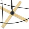 Christmas Decoration with Stand Black 154 cm Steel