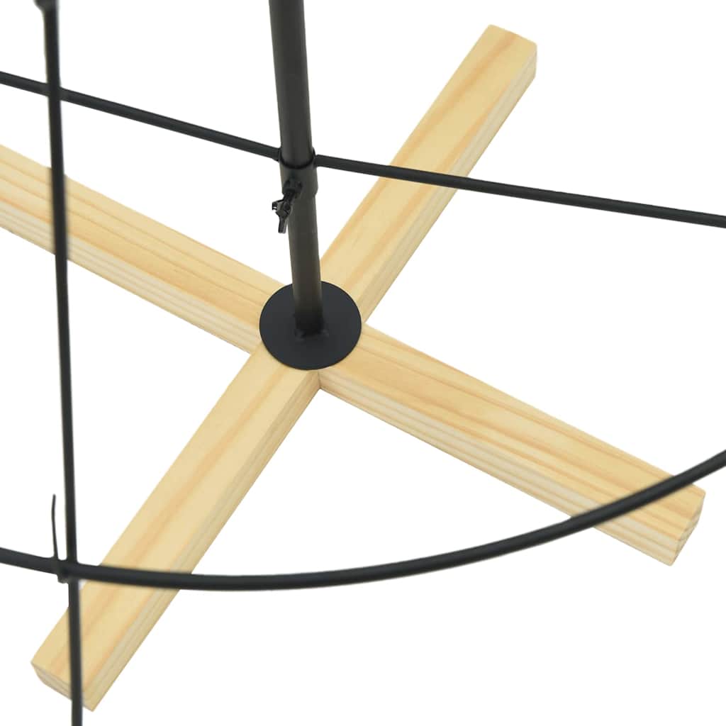 Christmas Decoration with Stand Black 154 cm Steel
