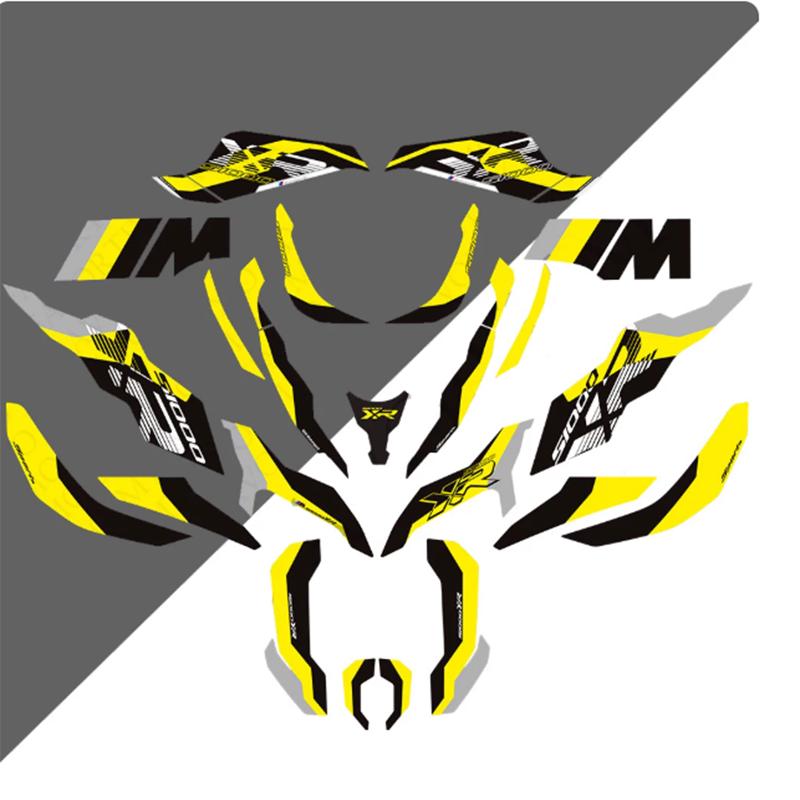 Motorcycle Full Body Stickers Fit BMW S1000XR 2020-2024 Waterproof Vinyl Decals Custom Fairing Graphics Modification Protective Sticker Kit