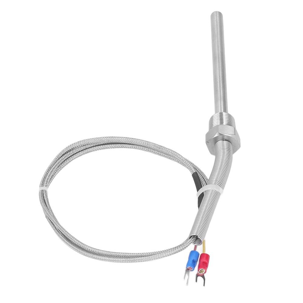 0‑1250℃ Thermocouple Sensor 8x100mm K Type Thermocouple Temperature Sensor Probe  HVAC Maintenance