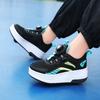 Boys /Youth Roller Skates Shoes Removable Flat Shoes Tow Wheels Girls Roller Skates Sneakers for Kids
