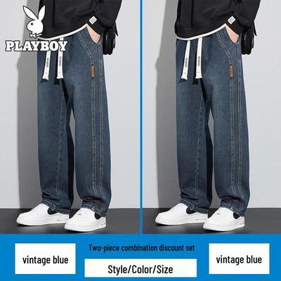 Herren lockere gerade geschnittene Sommerjeans