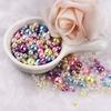 150pcs Acrylic Beads ABS Imitation Pearl Loose Round DIY Beads for Jewelry Making Bracelet Chain Trims DIY Crafting Scrapbooking