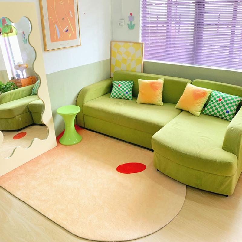 Irregular Simple Living Room Decoration Carpet Bedroom Bedside Large Area Carpets Fluffy Soft Cute Play Floor Mat Home Decor Rug