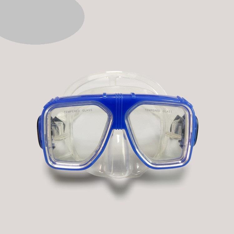 Factory Supply High Quality Silicone Scuba Goggle Classic Swimming Mask Freediving Mask for Adult Adult Universal синий