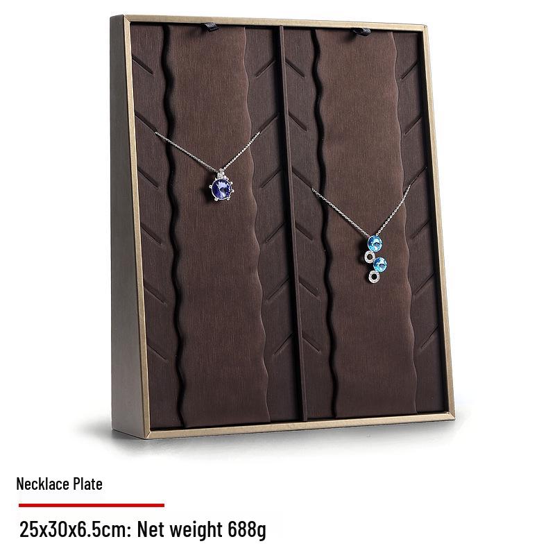 

Digu Вертикальная коробка для хранения колец и ожерелий, поднос для украшений из ПУ и стойка для демонстрации браслетов и серег