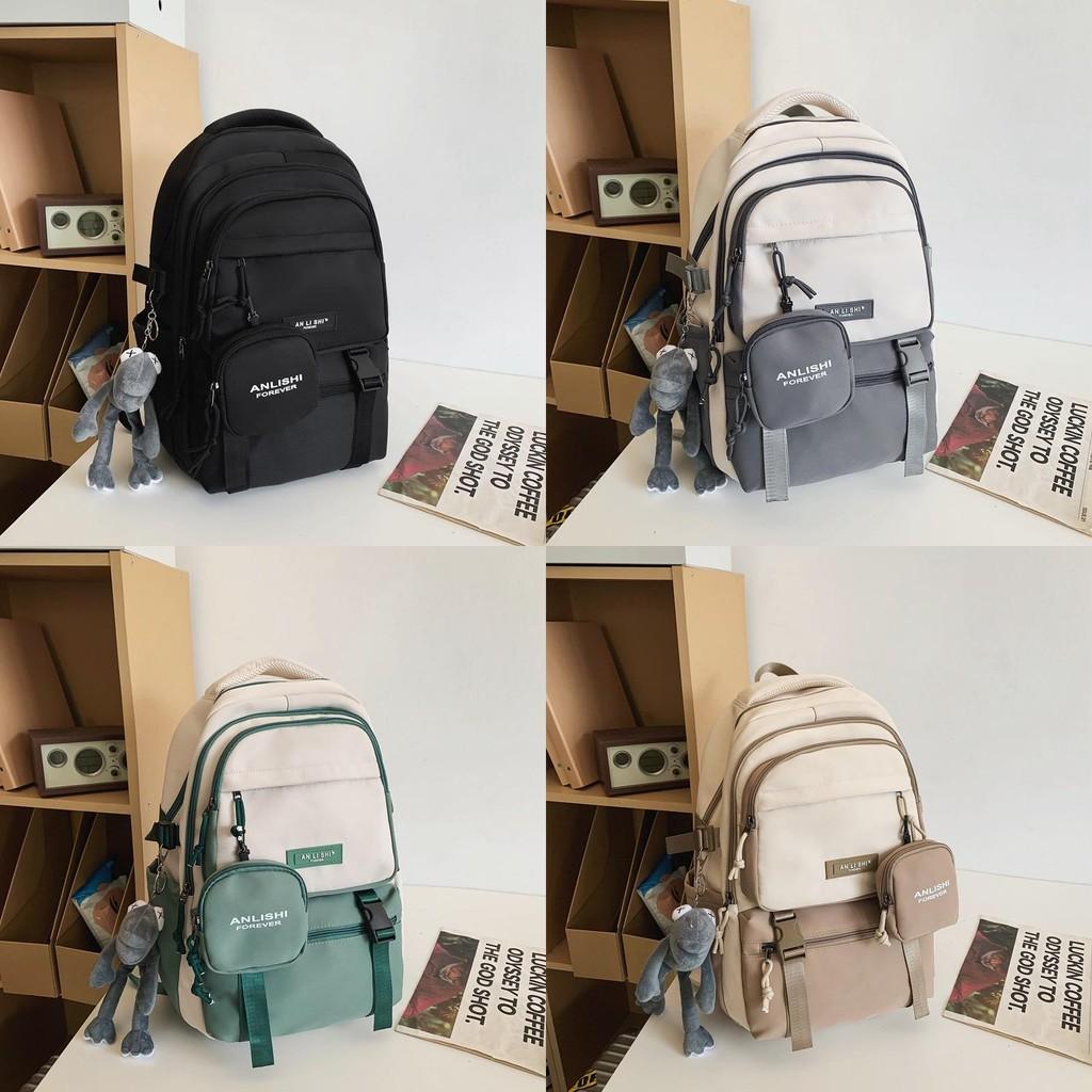 Letter Nylon Travel Backpack For Students With Antiload Burden And 15in Laptop Storage