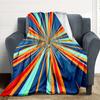 1pc Radiant Colors Blanket, Lightweight Flannel Throw Blanket for Sofa, Bed, Travel, Camping, Living Room, Office, Couch, Chair, and Bed