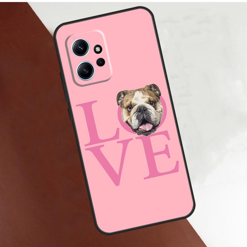 English Bulldog Heartbeat Case For Xiaomi Redmi Note 10 Pro 8 9 11 12 Pro 9S 10S 11S 12S Cover For Redmi 12 9 10 C