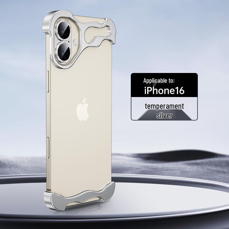 Kompatibel mit iPhone 17 Pro Max: Metall-Eckschutz in unregelmäßiger Form & randloser Linsenschutz für iPhone 14-13.
