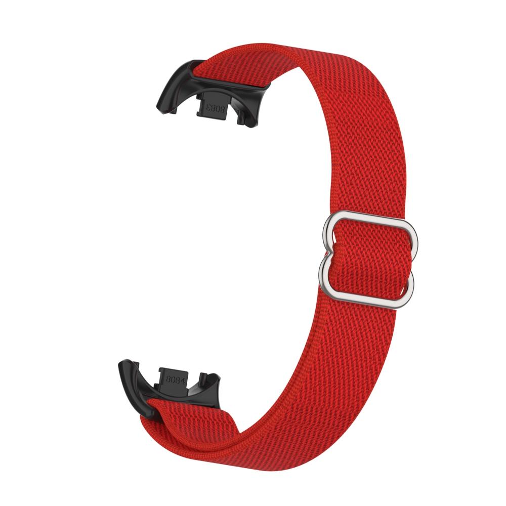 For Xiaomi Smart Band 9/Smart Band 8 Nylon Wrist Strap with Connector Elastic Watch Band