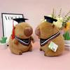 Internet Celebrity Kapibara Turned Into Capybara Doll Cute Doctor Bachelor Capybara Plush Toy Student Graduation Gift