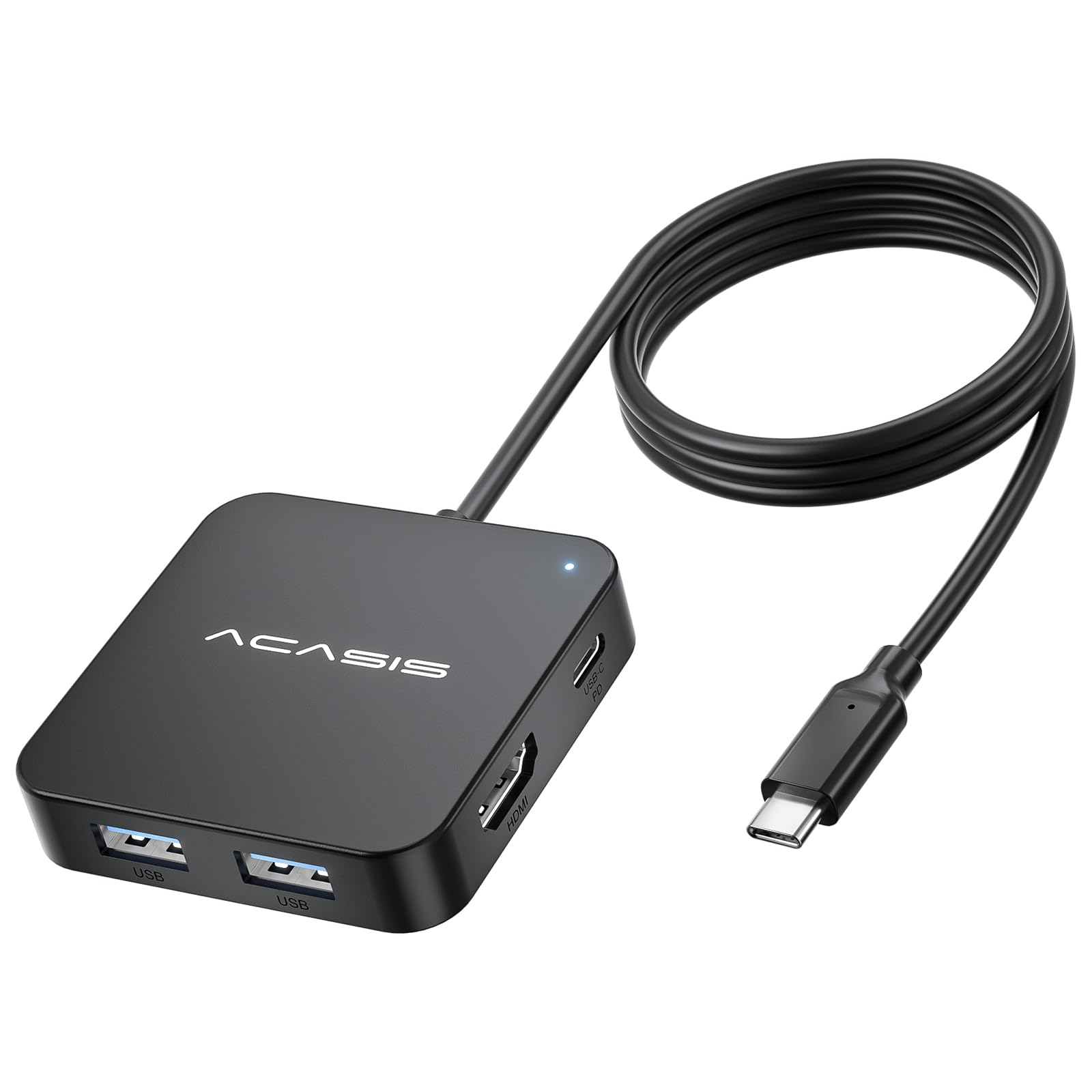 

ACASIS USB C Хаб с 4K 100W Power Delivery 3 Порта 1 Порт USB Сплиттер Адаптер для Mac Surface USBC Хаб, Многопортовый Type-C HDMI, USB3.0 Type-C