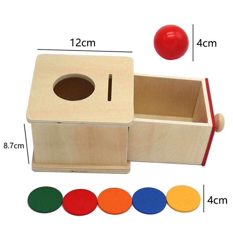 

Wooden Shape Matching Box Montessori Toys Kids Color Sorting Drawer Games Parish Learning Fine Movement Training Educational Toy