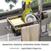 Kitchen Multifunctional Draining Rack & Sink Storage Basket for Sponge & Dishcloth