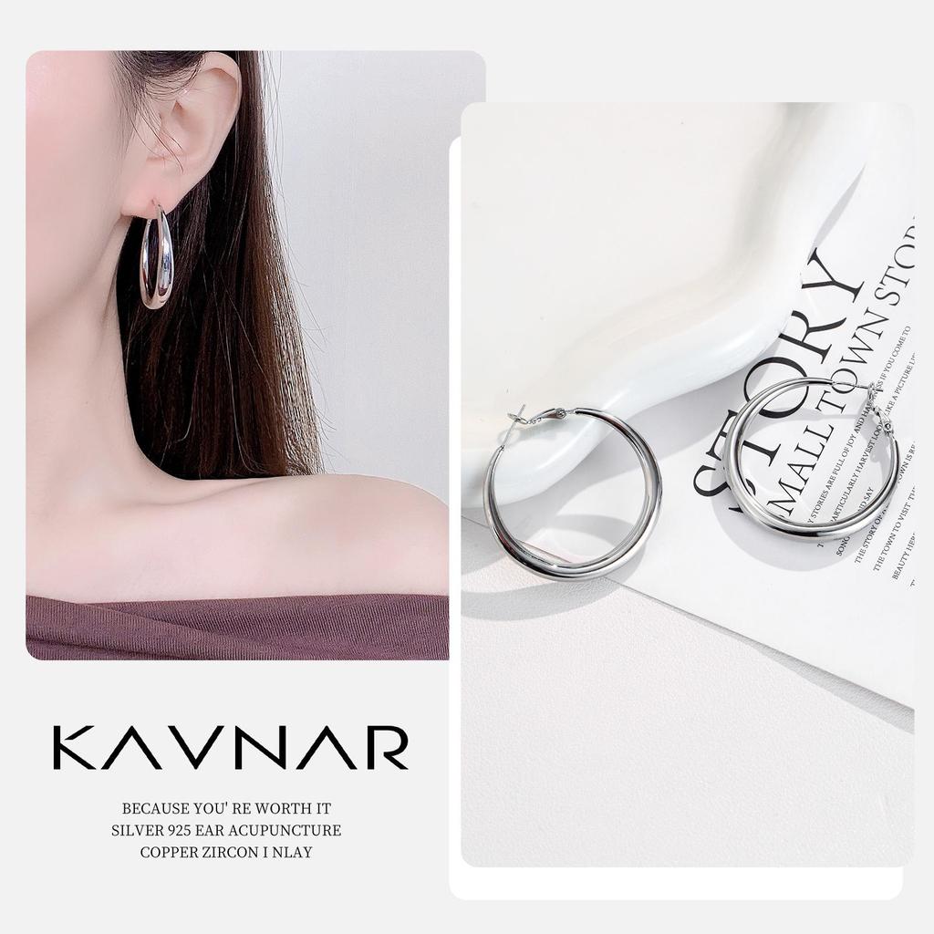 High-End 925 Sterling Silver Twisted Metal Stud Earrings for Women