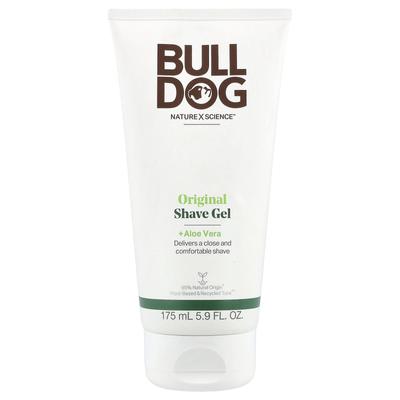 Bulldog Péče o pleť pro muže, Original Gel na holení + Aloe Vera, 5,9 fl oz (175 ml)